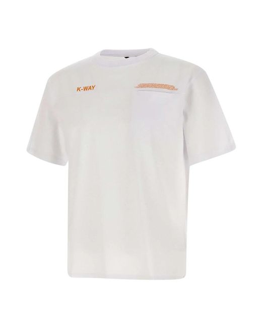 K-Way White T-Shirts for men