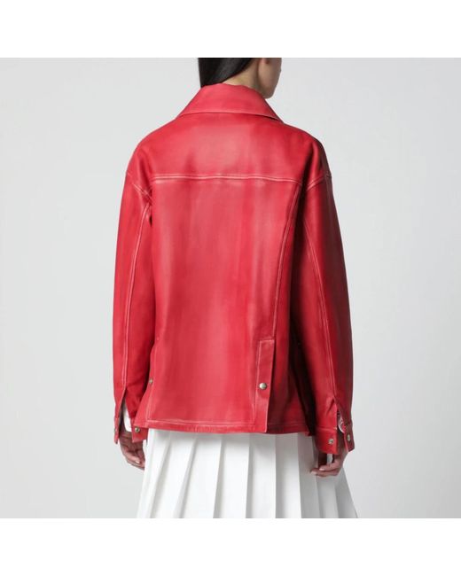 Halfboy Red Leather Jackets