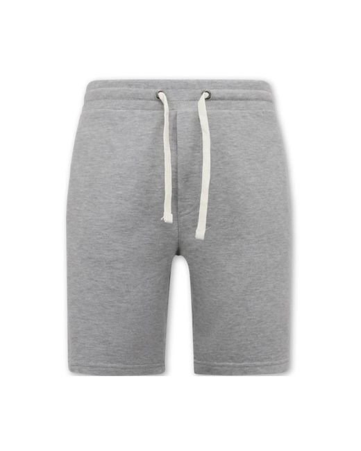 Local Fanatic Gray Long Shorts for men