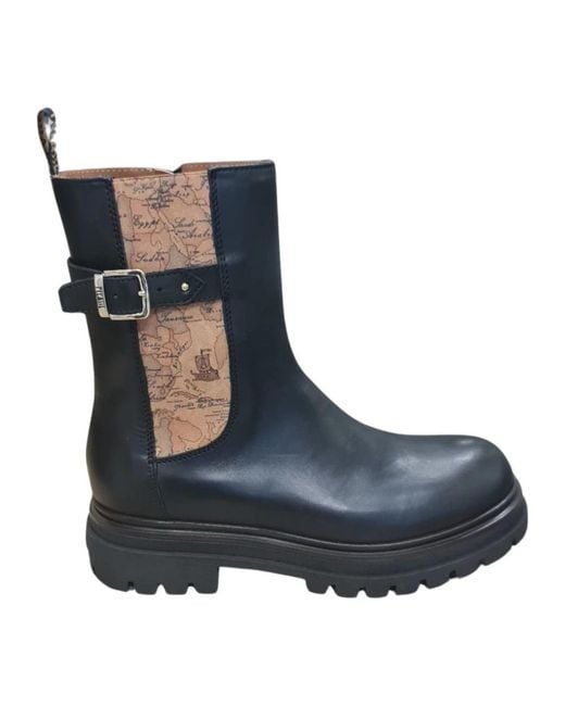 Alviero Martini 1A Classe Blue Chelsea Boots