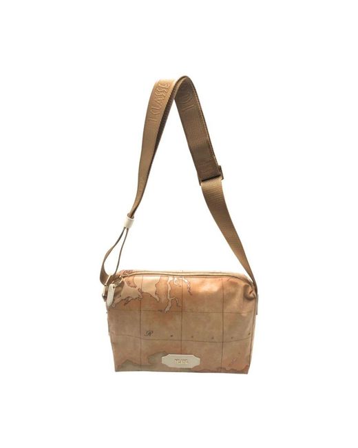 Alviero Martini 1A Classe Brown Geo-print umhängetasche lc02 s578