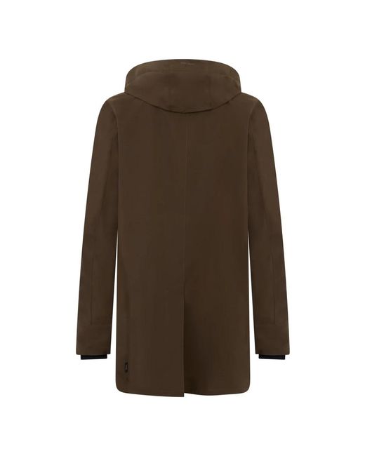 Herno Lange Jacke Mit Kapuze in Brown für Herren