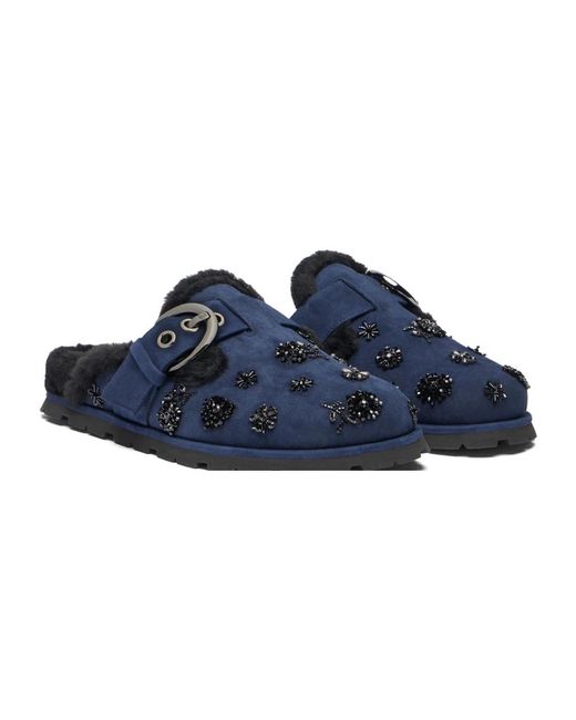 Stuart Weitzman Blue Mules