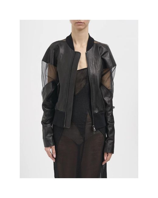 Yehuafan Black Bomber Jackets