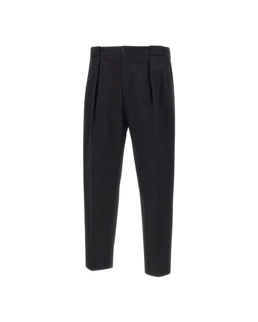 BRIGLIA Black Suit Trousers for men