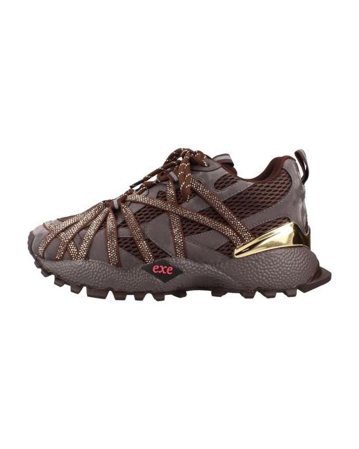 Exe' Brown Sneakers