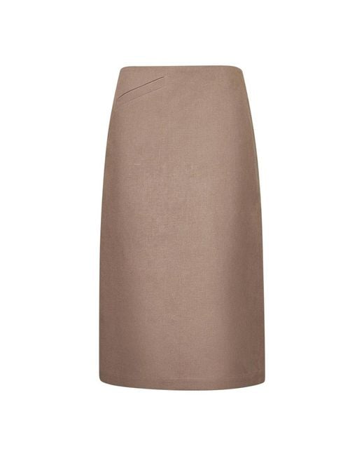 Fendi Brown Midi Skirts
