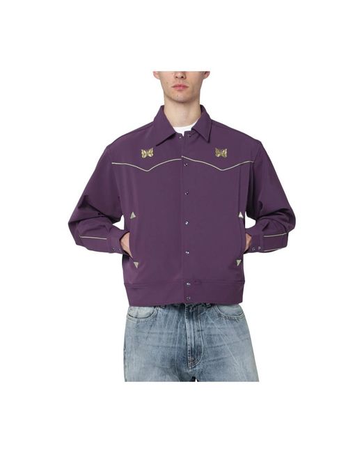 Needles Purple Light Jackets for men