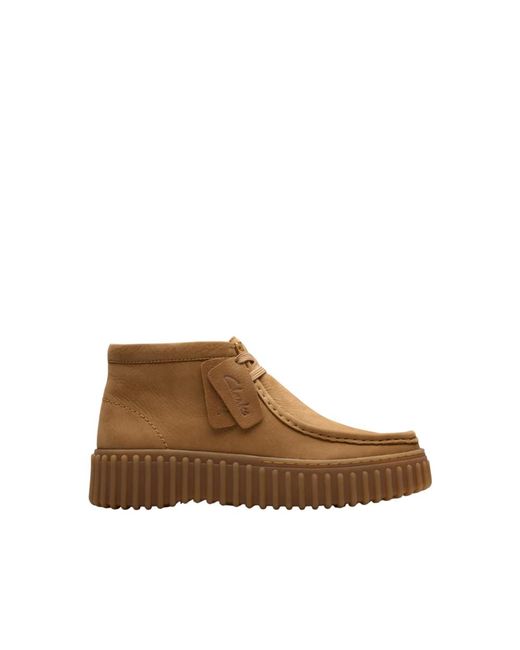 Clarks Brown Torhill Moss Ankle Boot