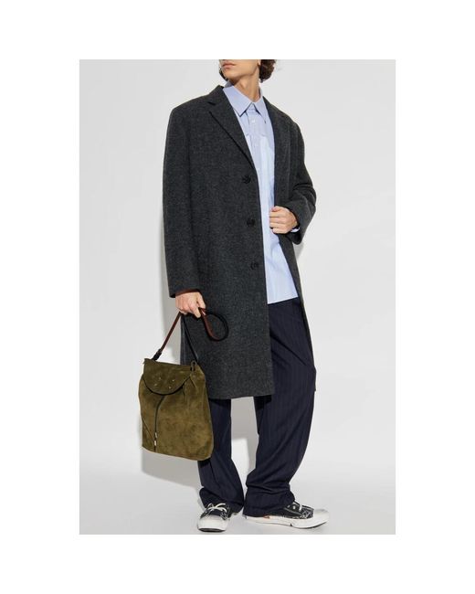 Maison Margiela Hose Aus Wolle Mit Kordelzug in Blue für Herren