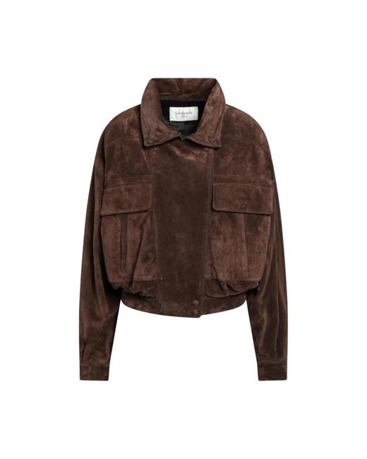 Bomber Jackets Saint Laurent de color Brown