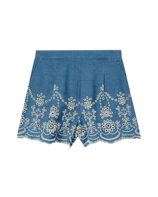 Mc2 Saint Barth Blue Denim Shorts