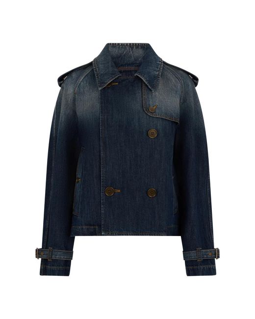 Burberry Blue Denim Jackets