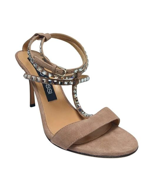 Sergio Rossi Metallic High Heel Sandals