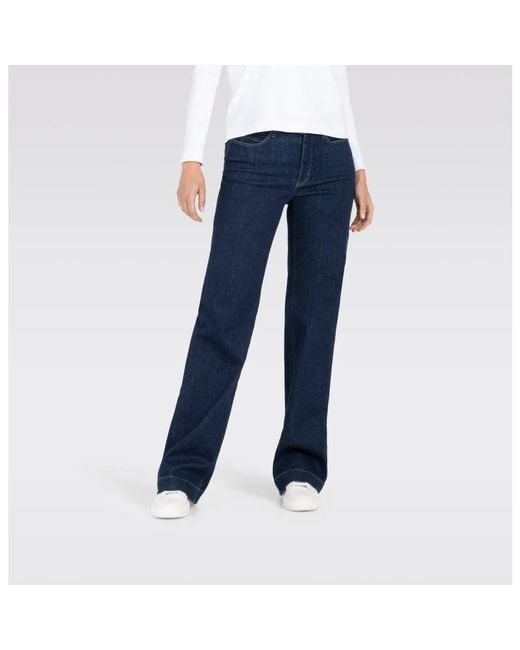 M·a·c Blue Wide Jeans