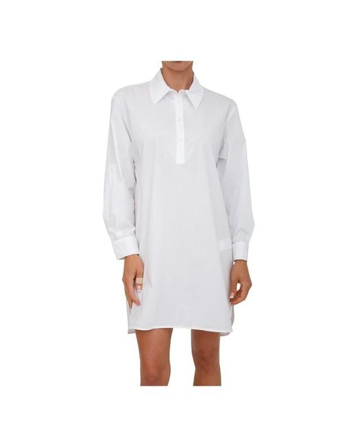 Marella White Shirt Dresses