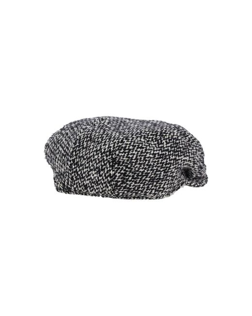 Dolce & Gabbana Grauer Wollmischung Kurzrandhut in Gray für Herren