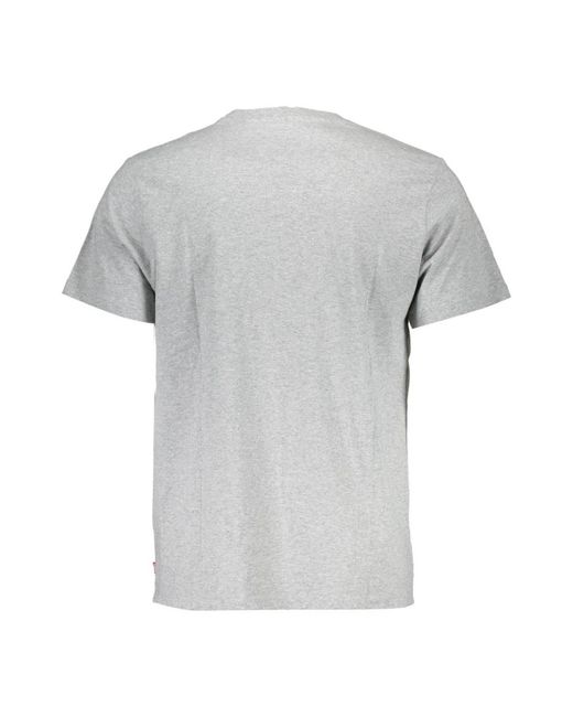 Levi's Tops ,Grijs ,Katoen Graphic Set-In Neck Tee in het Gray voor heren