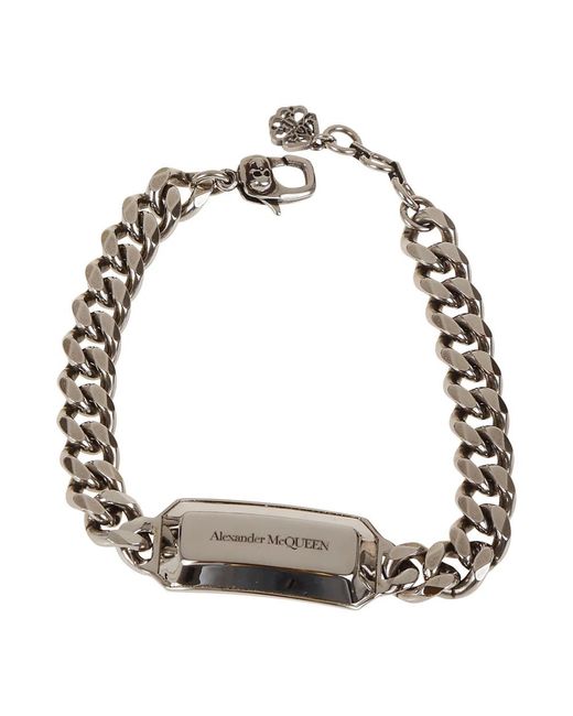 Alexander McQueen Gray Bracelets for men