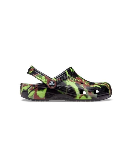 CROCSTM Schoenen ,Zwart ,Camo Spray Effect Sandalen in het Green