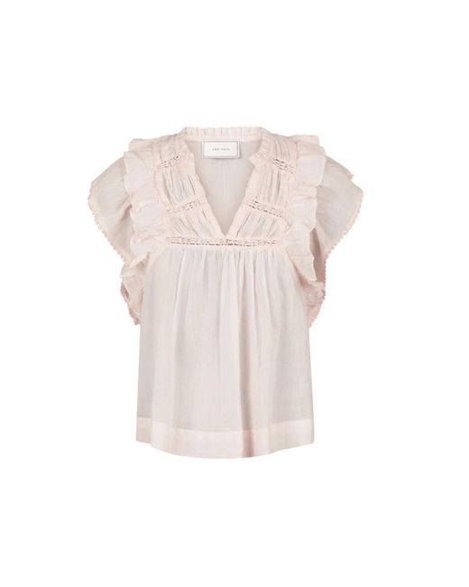 Neo Noir Pink Blouses