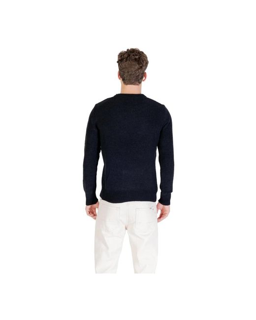 Round-Neck Knitwear Gianni Lupo pour homme en coloris Blue