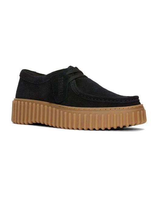 Clarks Blue Schwarze bee freizeitsneakers