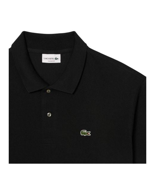 Lacoste Black Polo Shirts for men