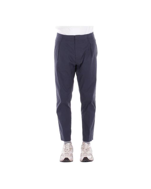 Dondup Blue Slim-Fit Trousers for men