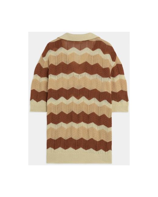 A PAPER KID Natural V-Neck Knitwear for men