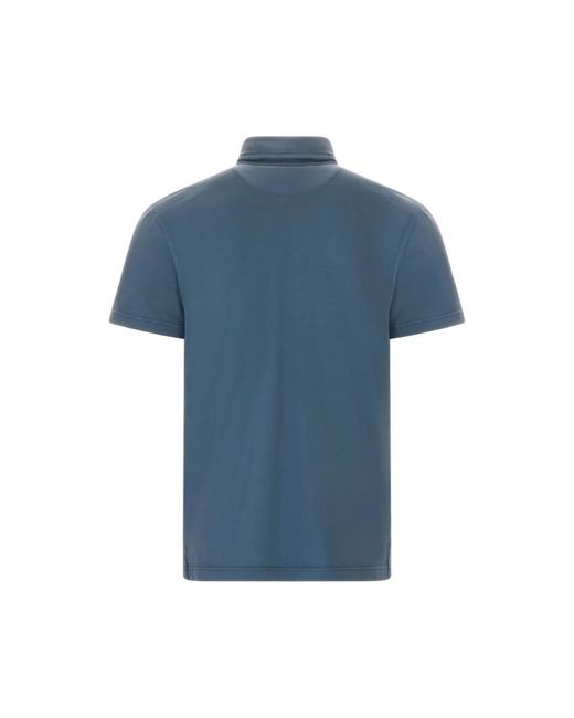 Fedeli Blue Polo Shirts for men