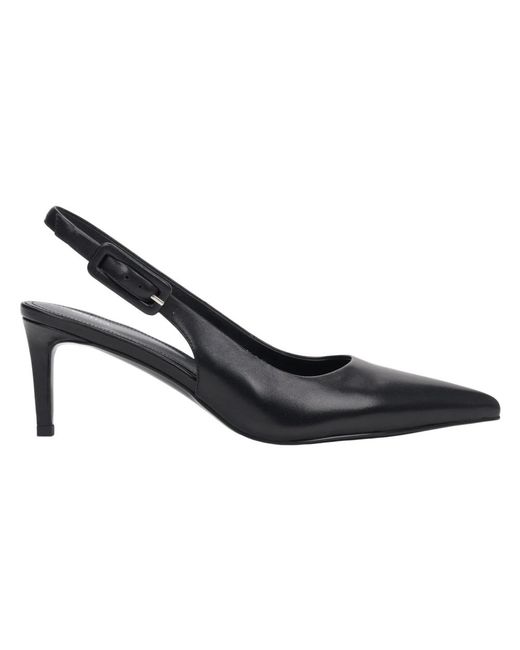 ESTRO Blue Pointed Toe Slingback Pumps
