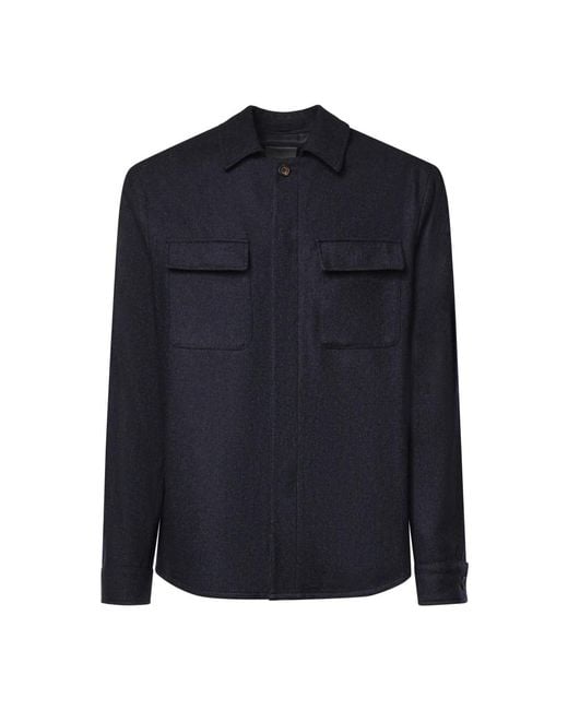 Eleventy Blue Casual Shirts for men