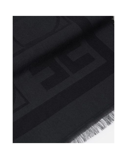 Elisabetta Franchi Black Winter Scarves