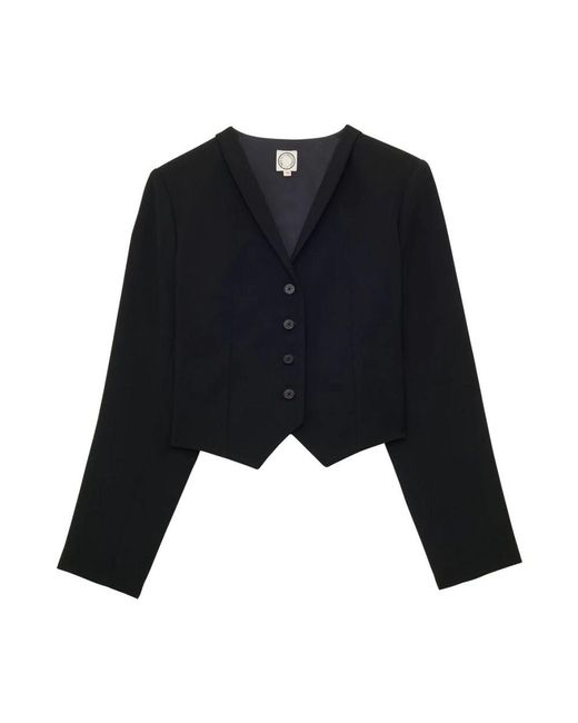 Ines De La Fressange Paris Black Ole jacket