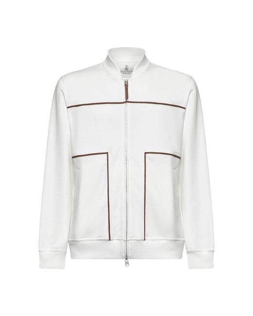 Zip-Throughs Brunello Cucinelli de hombre de color White