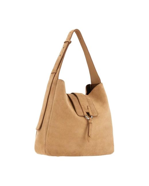 Hogan Brown Trend Hobo Bag