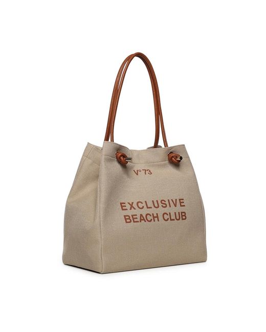 V73 Natural Tote Bags