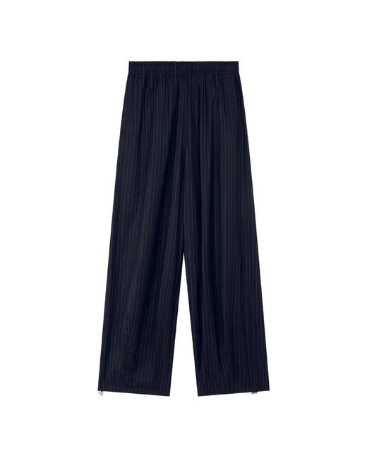 Frankie Shop Blue Wide Trousers