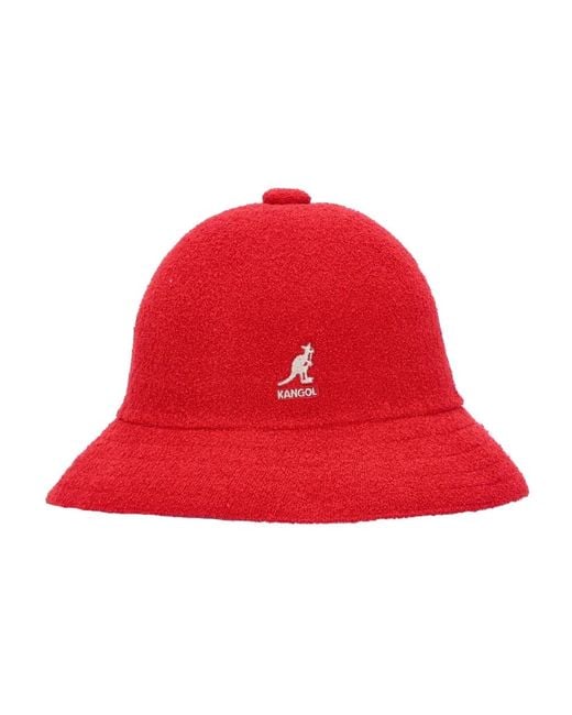 Kangol Casual Bermuda Bucket Hat in Red für Herren