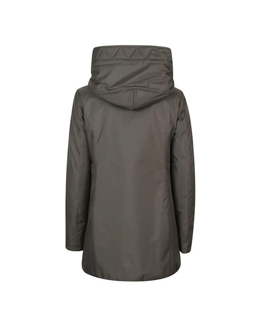Fay Jassen ,Grijs ,Polyester Double Front Toggle Coat in het Gray