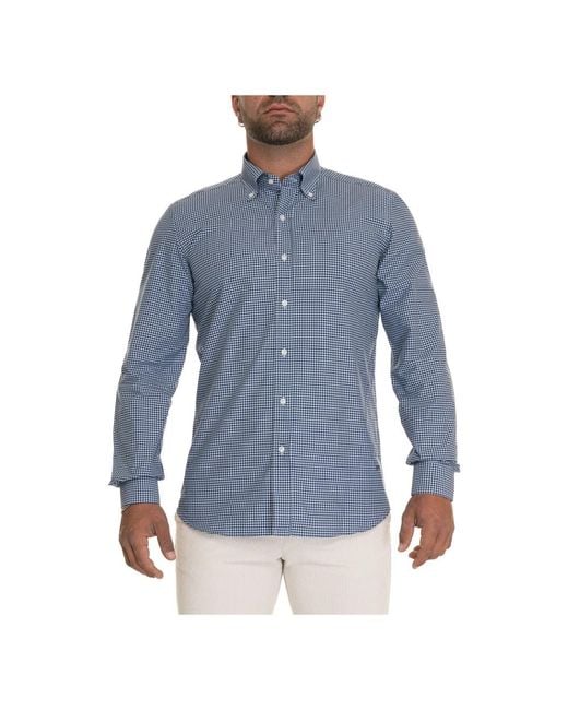 Fay Blue Casual Shirts for men