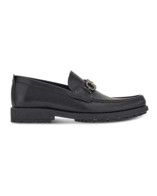 Ferragamo Black Loafers