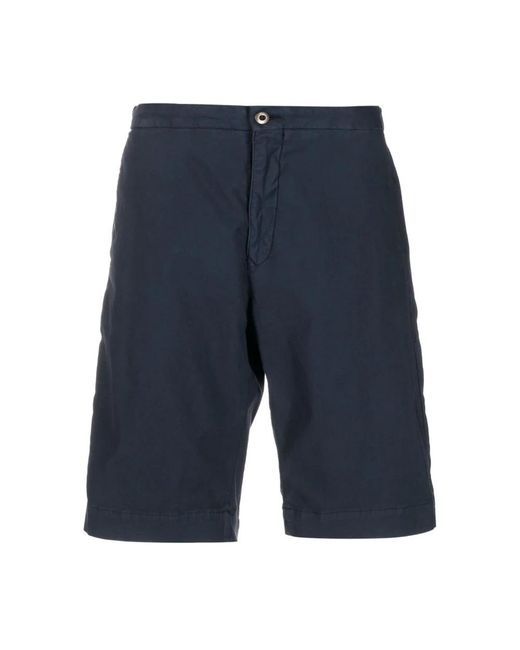 Incotex Blue Casual Shorts for men