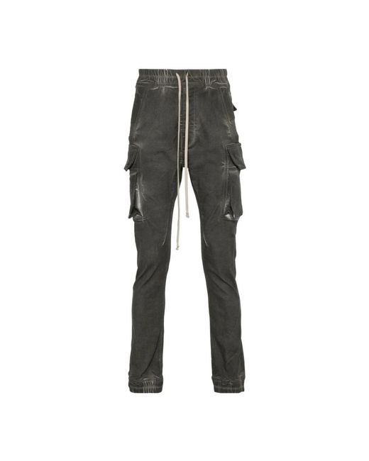 Rick Owens Gray Slim-Fit Trousers for men