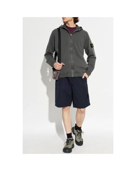 Stone Island Gray Zip-Throughs for men