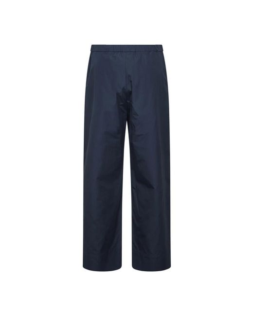 Max Mara Blue Straight Trousers
