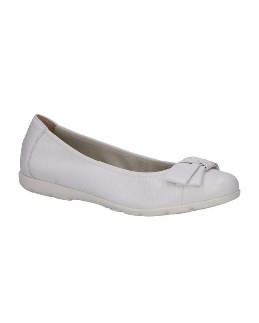 Caprice Metallic Ballerinas