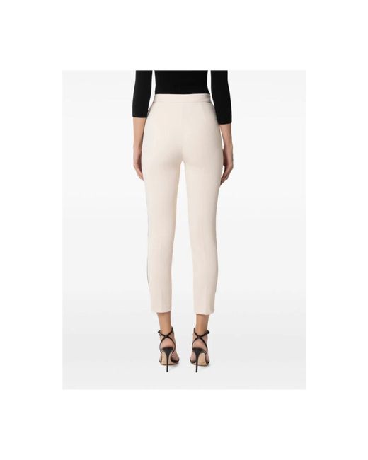 Cropped Trousers Elisabetta Franchi en coloris Natural