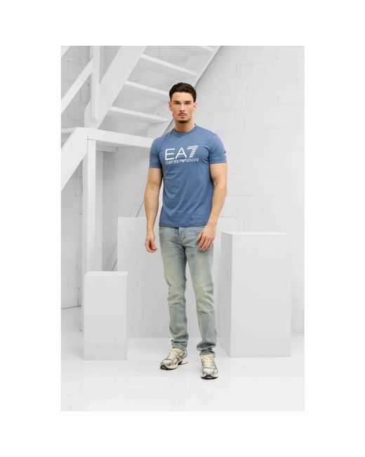Emporio Armani Blue T-Shirts for men